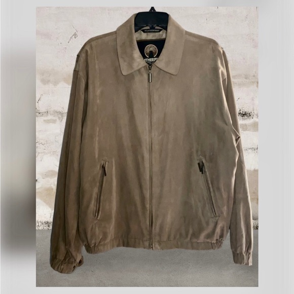 Weatherproof Other - Weatherproof Men’s Microsuede Camel Lightweight Lined Jacket Like New Medium